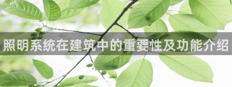 千亿国际集团：照明系统在建筑中的重要性及功能介绍