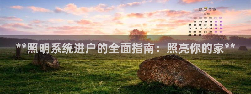 千亿国际全新官网：**照明系统进户的全面指南：照亮你的家**