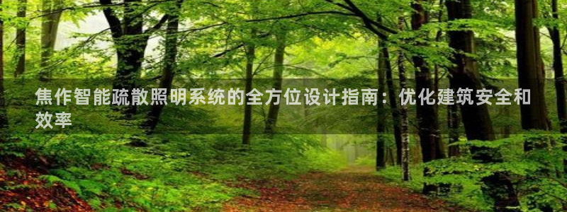 千亿国际打彩是真的吗:焦作智能疏散照明系统的全方位设计指南:优化建筑安全和
效率
