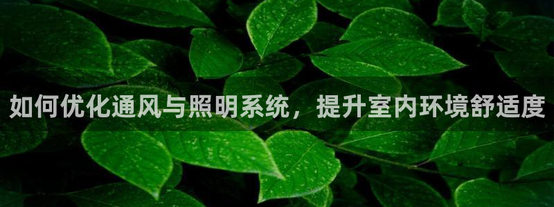 千亿国际平台怎么样：如何优化通风与照明系统，提升室内环境舒适度